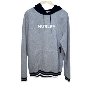 Hurley Grey Hooded Sweater  Size Large